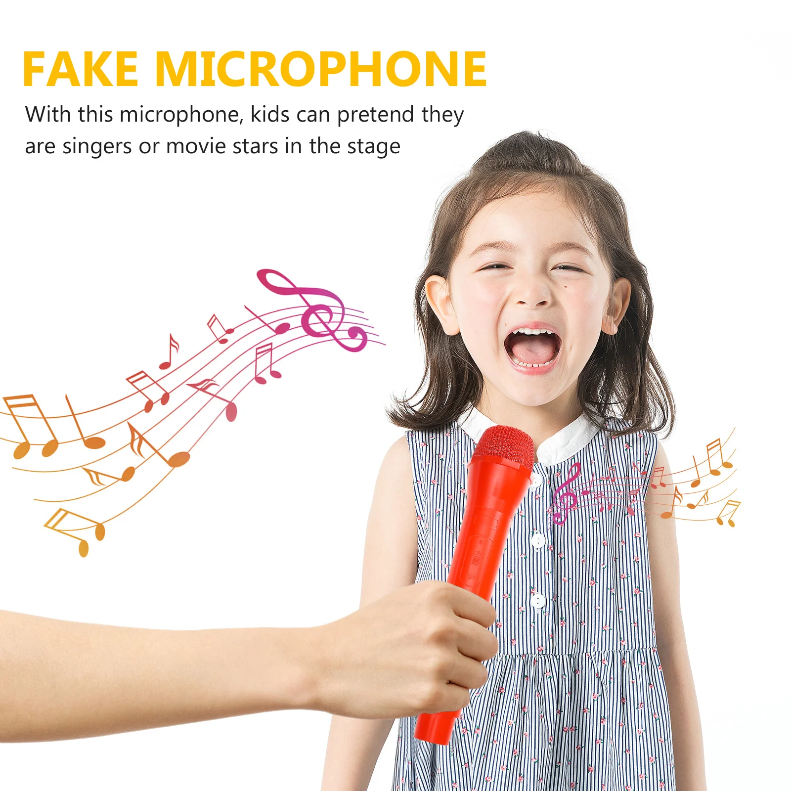 Gefälschte Mikrofon Simulation Leichte Kunststoff Kinder Pretend Singen Rede Prop Pädagogische Leistung Geburtstag Geschenk