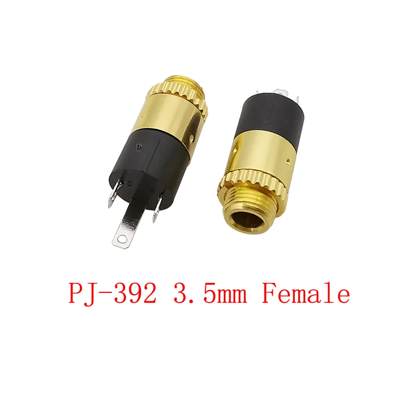 5/10szt PJ-392 3.5mm Stereo żeńskie gniazdo Sockect Jack 3-pinowe słuchawki audio typu lutowanego Złącze wtykowe TRS 3.5mm Audio Jack