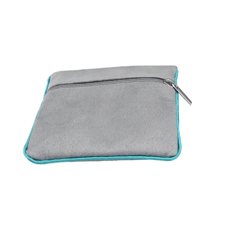 Eleagnt Gray Jewelry Storage Pouches Accessory with Secure Zippers Closures