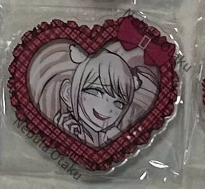 Danganronpa Maizono Sayaka Kirigiri Kyoko Heart-shaped Badge Backpack Ornament Brooch Cosplay Legal Copy Exquisite Gifts Anime