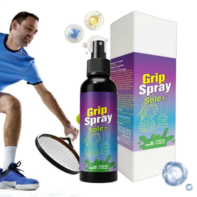 

Sports Shoe Grip Spray 120ml Anti-slip Shoe Soles Grip Spray Performance Enhancer Workout Aid Supplies For Courts Gyms And