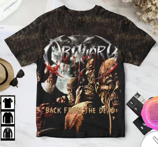 المعادن الثقيلة تي شيرت جديد روك باند ألبوم نعي ثلاثية الأبعاد تي شيرت مطبوع الرجال النساء موضة عادية كم قصير التي شيرت الهيب هوب بلايز تيز