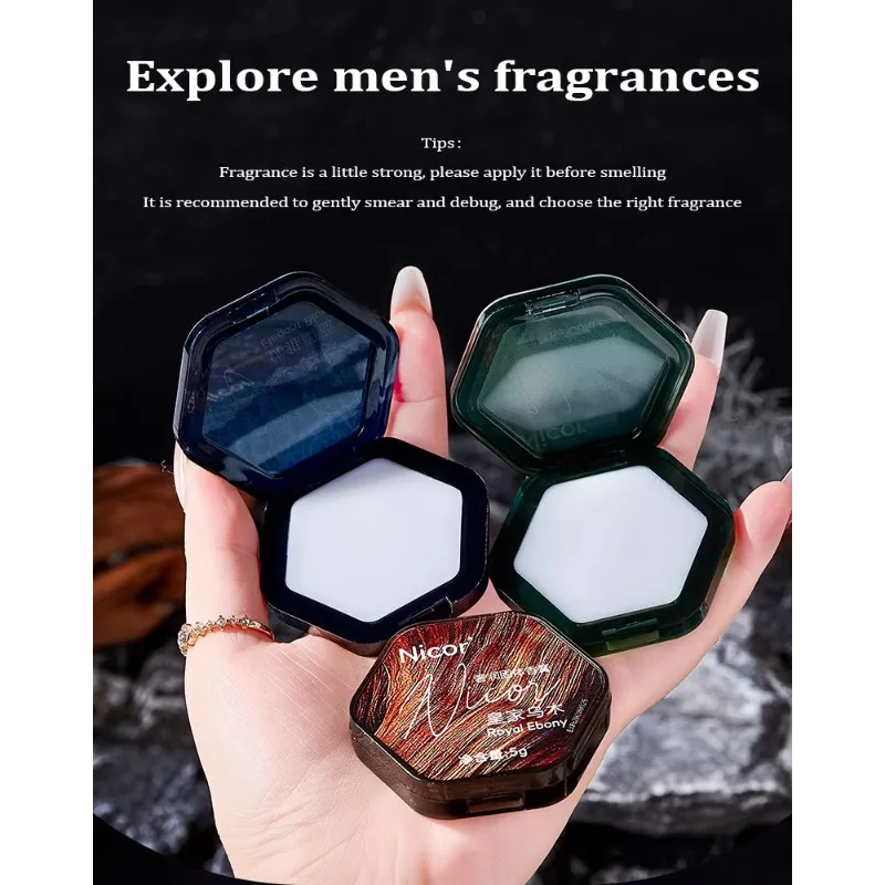 Perfume for Man Solid Perfume Long Lasting Perfume Balm Men Temptation Flirting Charming Deodorant Cologne for Men Attract Women