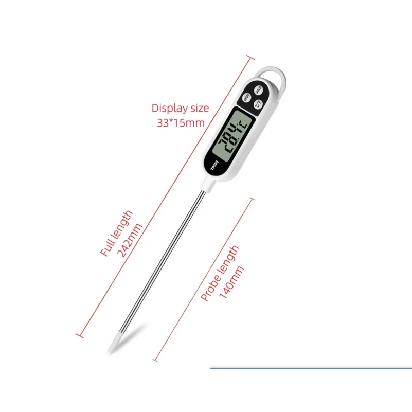 1PCS Food Thermometer TP300 Digital Kitchen Thermometer For Meat Cooking Food Probe BBQ Electronic Oven Kitchen Tools Portable