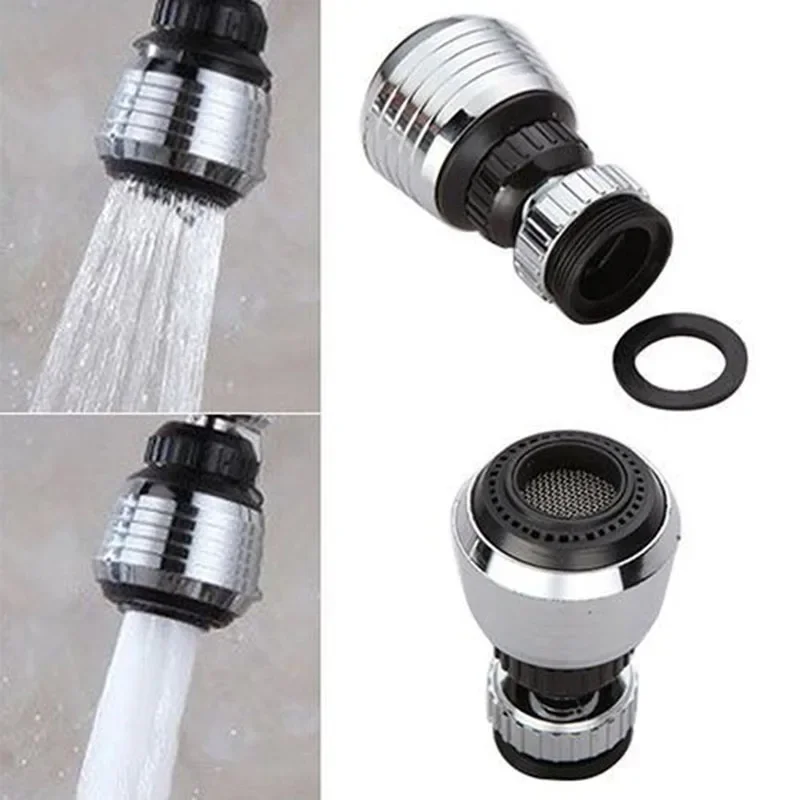 Water Saving Tap Aerator Diffuser 360 Rotate Swivel Faucet Nozzle Filter Adapter