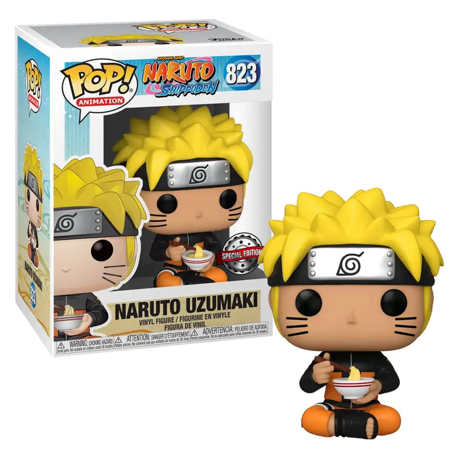 2025 New FUNKO POP Narutoes Ninja Peripheral Limited Naruto Noodle Eat 823# PVC Action Toy Figures Collectible Model Toys Carvin