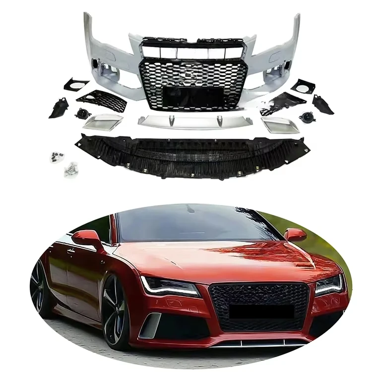 

Factory Car A7 C7 S7 Upgrade RS7 Body Kit A7 S7 Front Bumper Kit with Grill for A7 S7 C7 2009 2010 2011 2012 2013 2014 2015