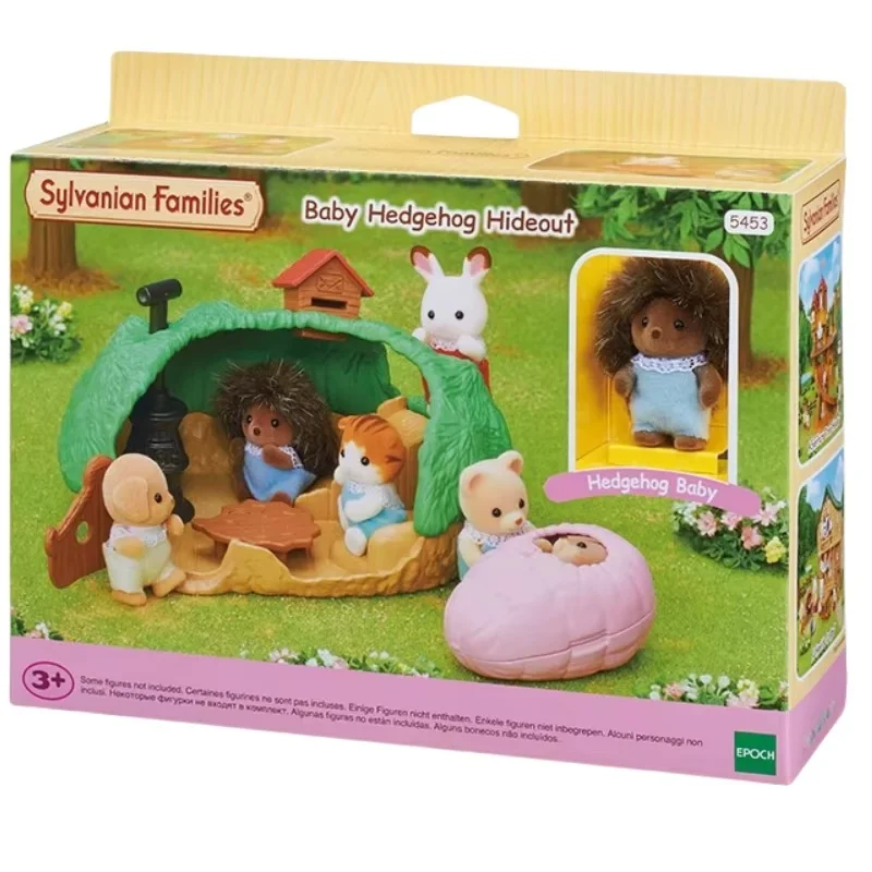 Original Sylvanian Family Anime Figure Country Hedgehog Family Moon Castle Series Toy Pvc Automotive Decorate Birthday Gift Toys