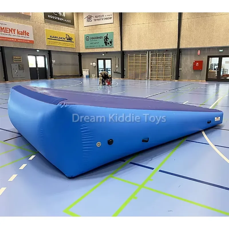 Inflatable Gymnastics Wedge Mat Triangle Tumbling Ramp for Training Protective Floor Equipment Air Track Cushion for Kids Air