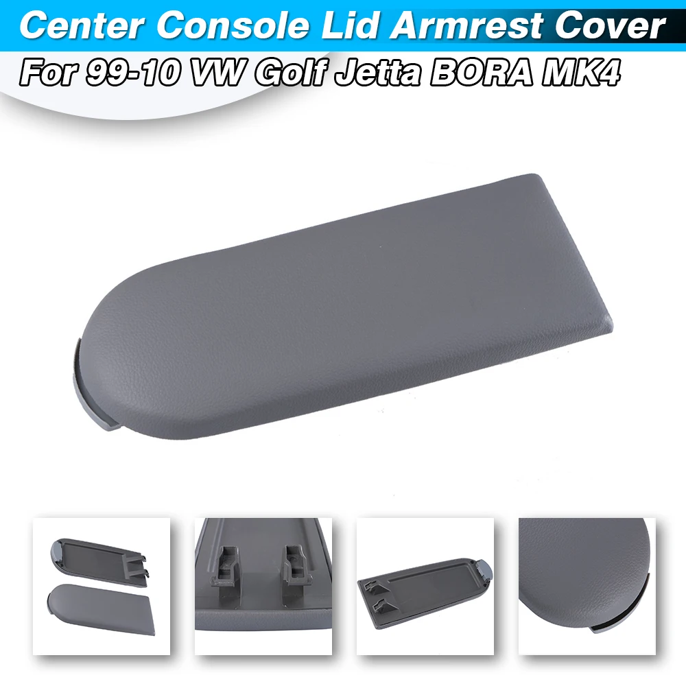 

1pcs Car Center Console Armrest Storage Box Lid Cover For 99-04 VW Golf Jetta BORA MK4 18D 867 173 3B0 867 173
