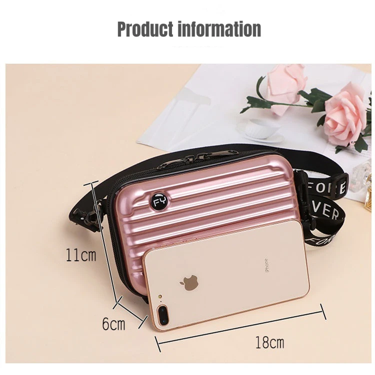 Fashion Women PC Shoulder Bag Mini Suitcase Crossbody Bags Hard Shell Clutch Travel Storage Case Cosmetic Wash Bag Purse Handbag