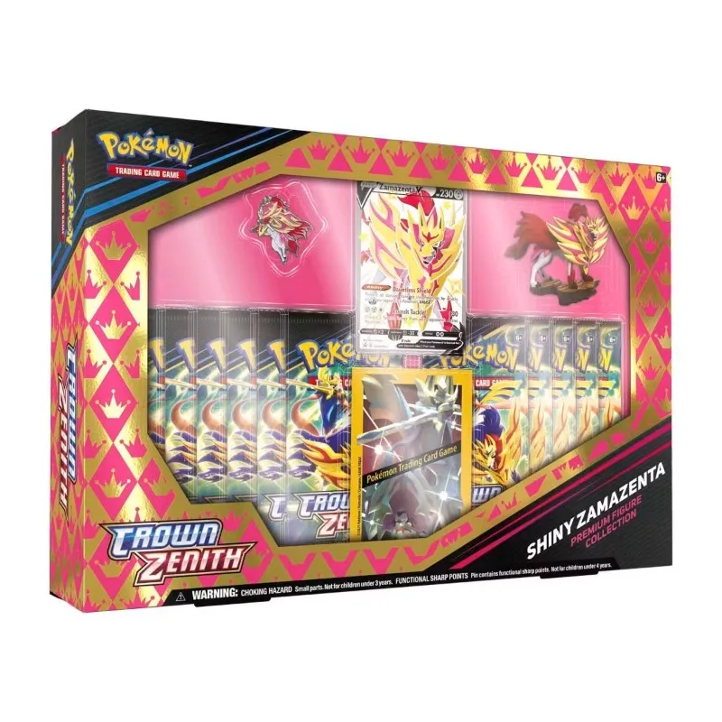 American Version  Original Box Genuine Pokemon PTCG English SS12.5 Zacian Zamazenta Badge Collection Gift Box