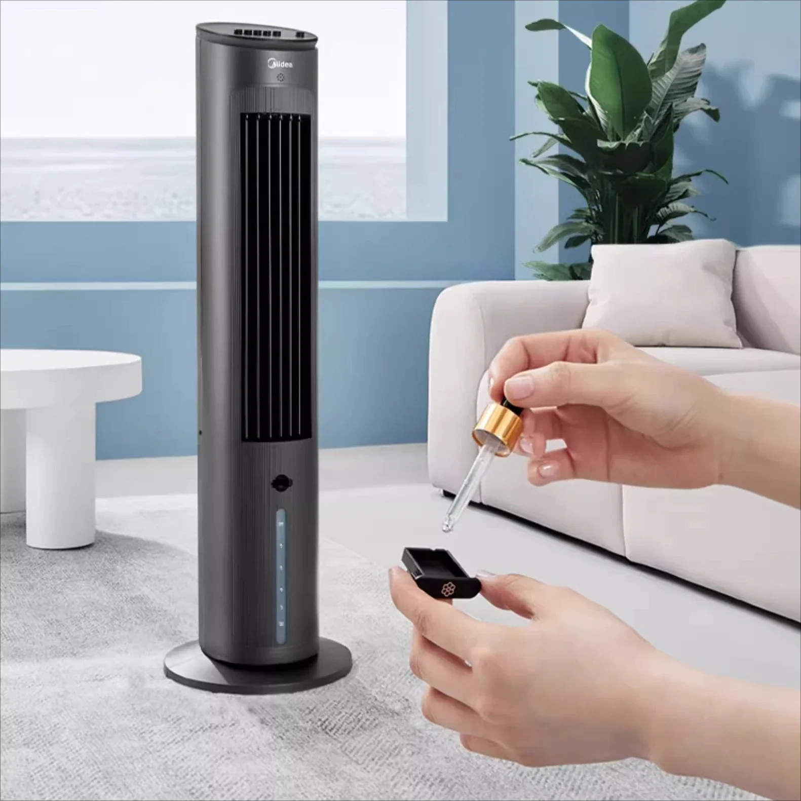 مروحة تبريد آلة التبريد مروحة تبريد المياه المنزلية الصغيرة آلة التبريد الكهربائية المتنقلة #5