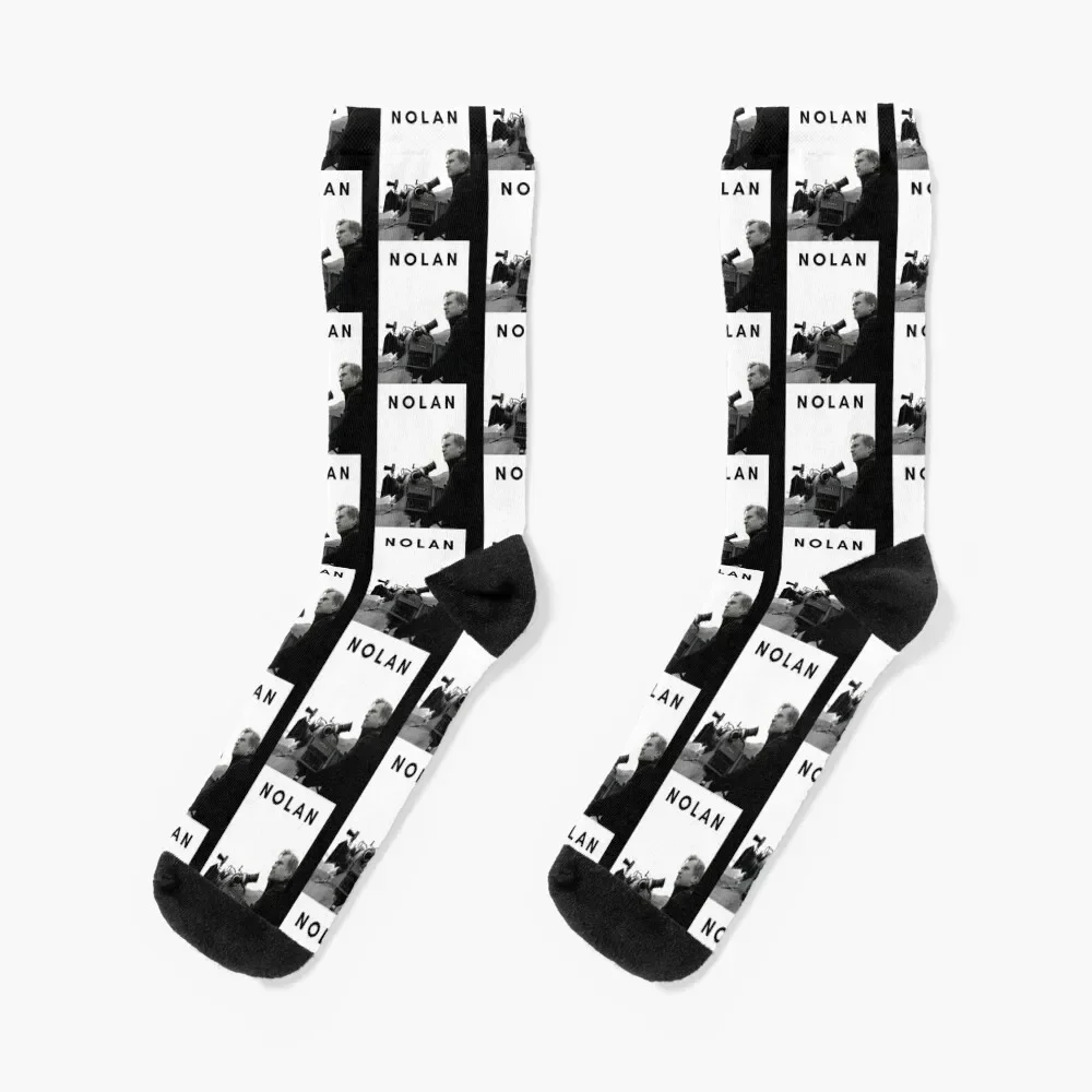 

Film Director Christopher Nolan Poster Socks retro christmas gifts new year funny gifts Women Socks Men's