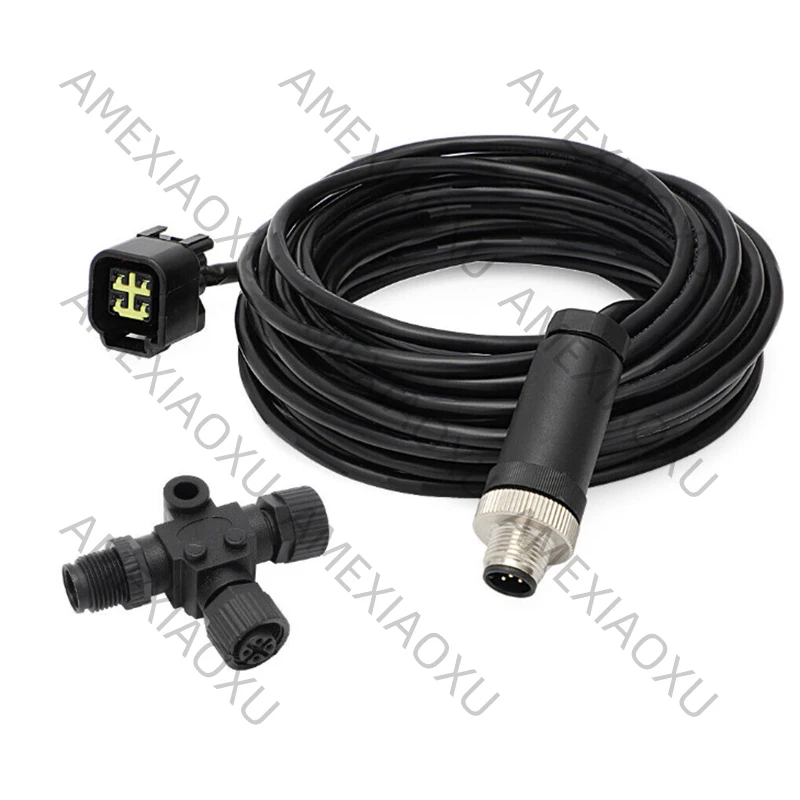 

Кабель-разъем для подключения к двигателю, совместимый с Lowrance и Simrad 000-0120-37 Yamaha NMEA 2000 (7M) с разъемом "T" AMEXIAOXU