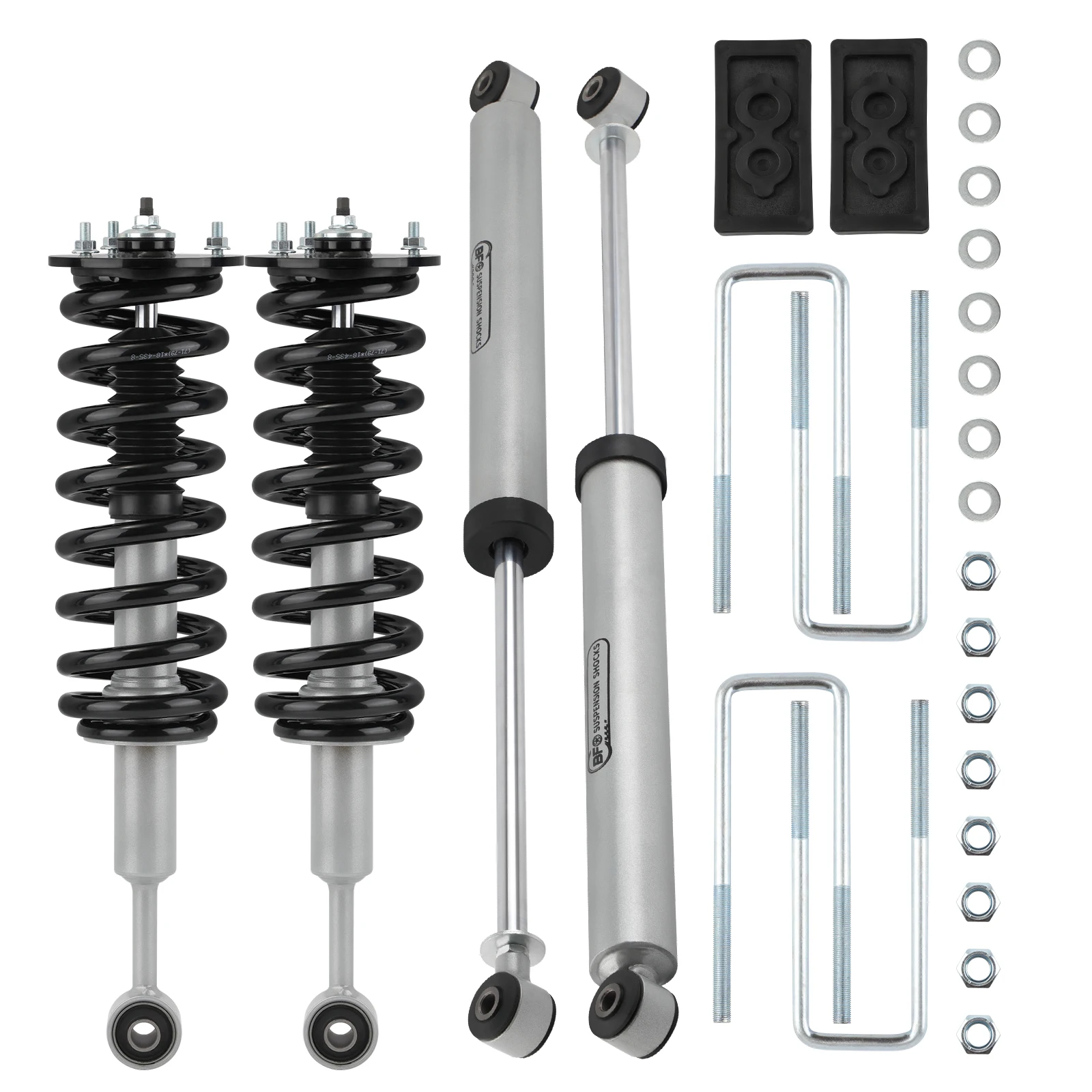 2.5in Suspension Lift Kit w/ Struts & Shocks For Ford F-150 2004-2008 4WD