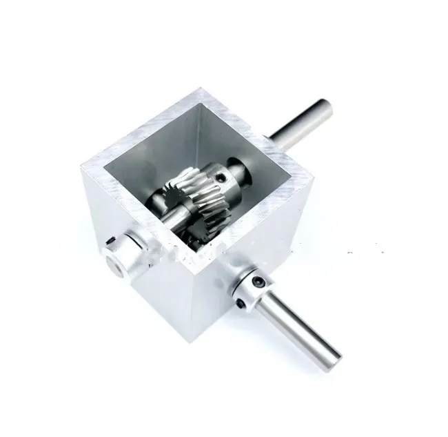 1:5 turbo worm gear transmission right angle reversing box gearbox without self-locking 90 degree angle reducer