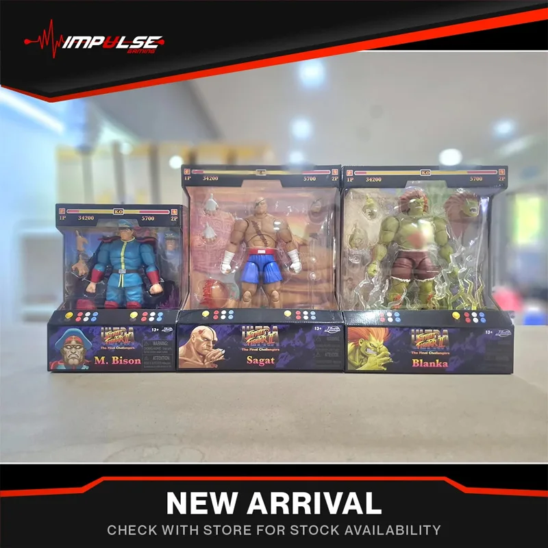 

In Stock JADA TOYS BALROG Vega SF BLANKA Viktor Sagat Movable Model Game Anime Figures Model Toys Collect