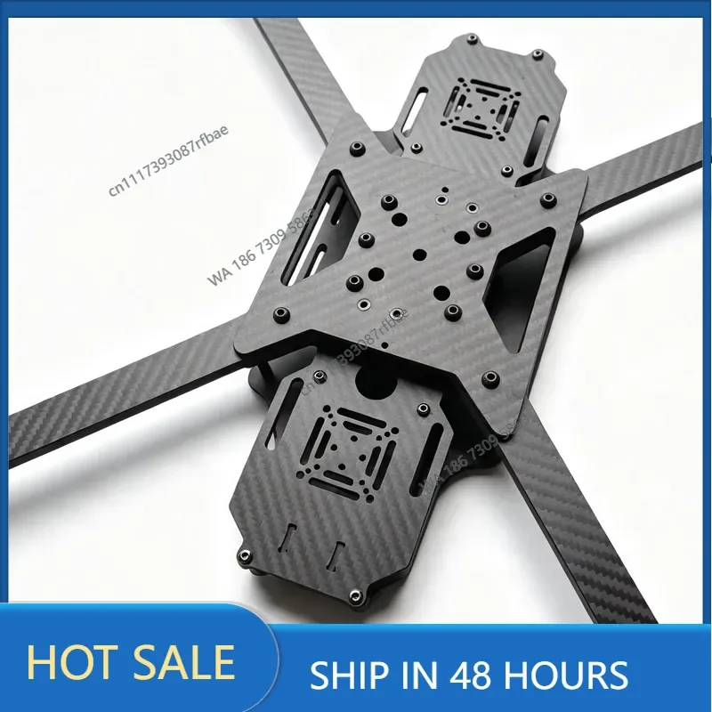 15 Inch 457mm Wheelbase 3K Twill Weave T300 Carbon Fiber for Compatible Long Range Quadcopter Frame Kit for DIY FPV