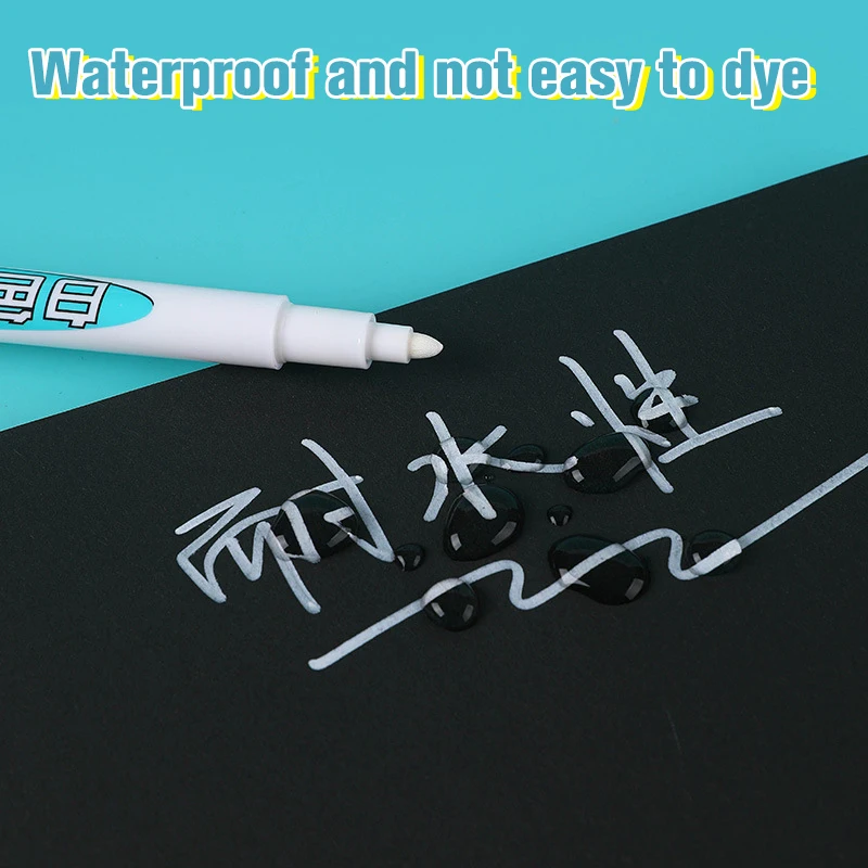 1Pcs Oily Waterproof White Marker Pen Graffiti Pens Tire Painting Notebook Tyre Tread Environmental Pen