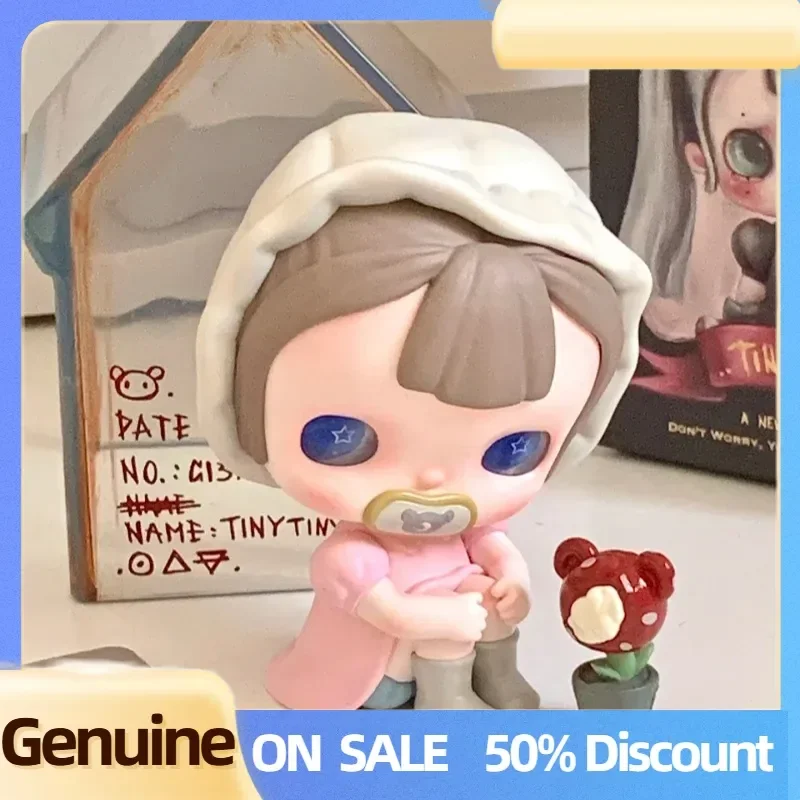 Echte Popmart Tinytiny Proloog Series Figuren Blind Box Tinytiny Dark Wind Toy Gift Schattige popfiguren Toy Mystery Box Gift