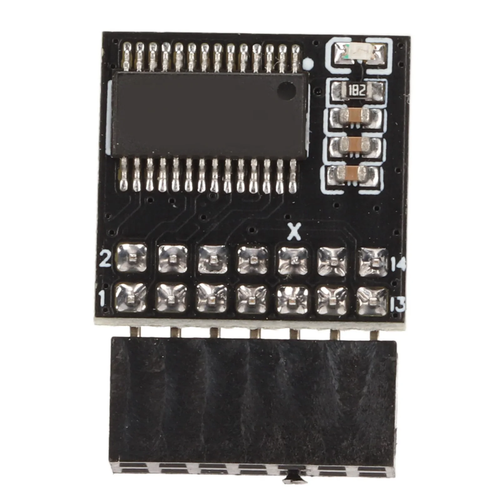 Módulo TPM2.0 de 14 pines Módulo TPM 2.0 2x7P 14 pines 2 mm Rendimiento estable espacial Módulo TPM 2.0 para sistema Win