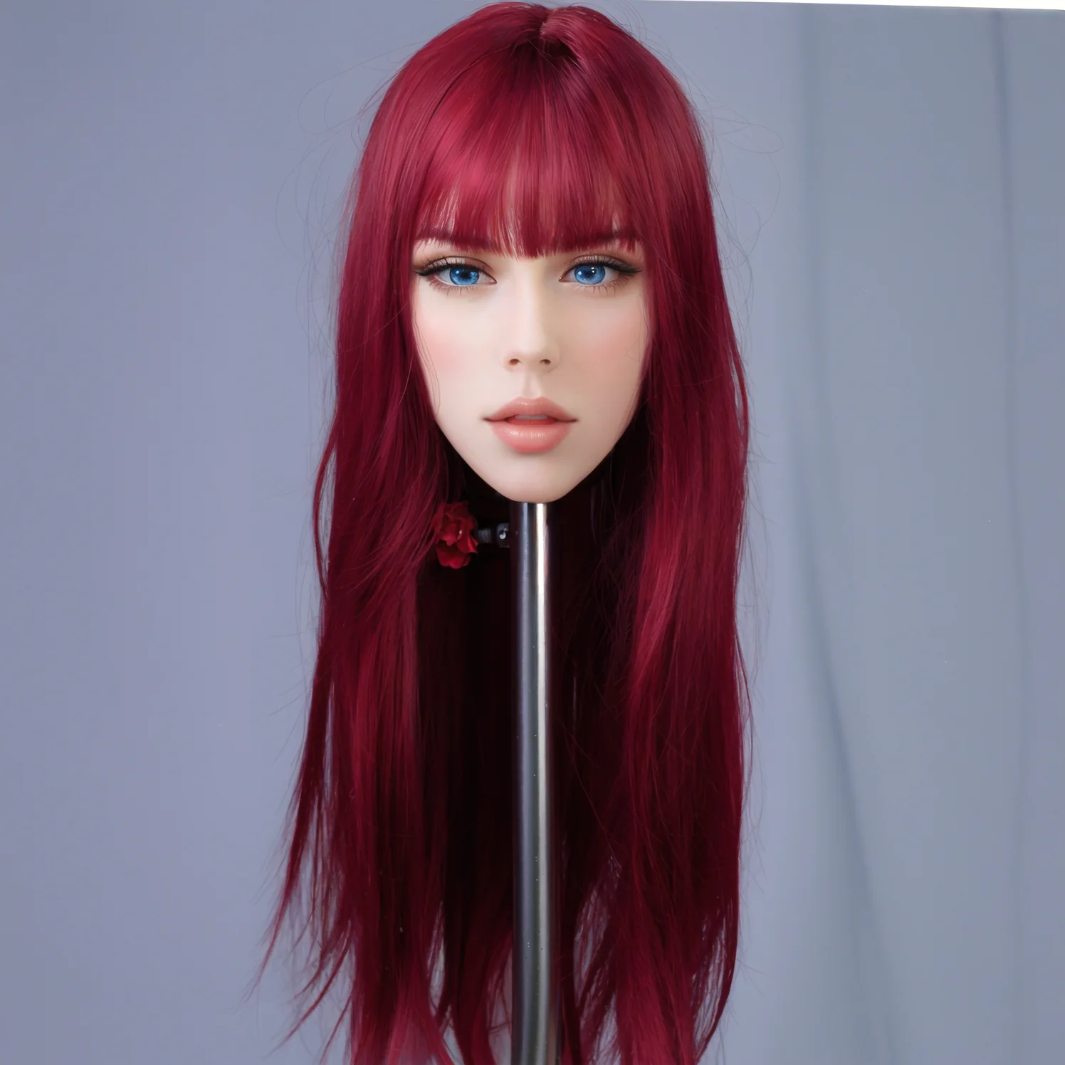 Nowy model głowy TPE, z delikatną i uroczą twarzą, interfejs M16, z peruką i oczami.