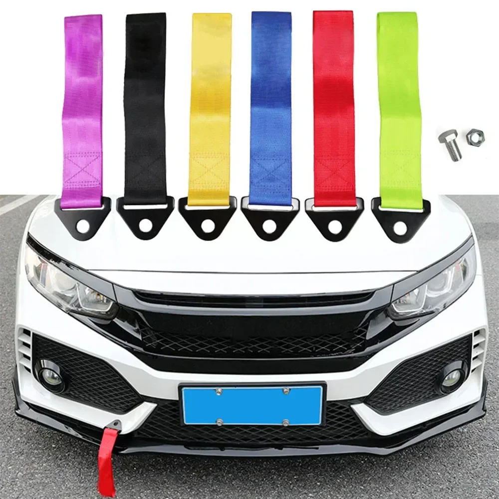 

1PC Towing Bars Drift Rally Emergency Tool Tow Strap Universal High Quality Nylon Racing Car Tow Ropes Strap