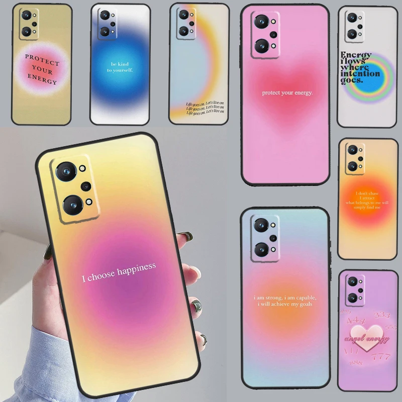 Ins Style Spiritual Angel Energy Hippie For OPPO Realme C55 C35 C33 C31 C30 C21Y C11 GT Neo 5 3T 2T Realme 10 9 11 Pro Plus Case