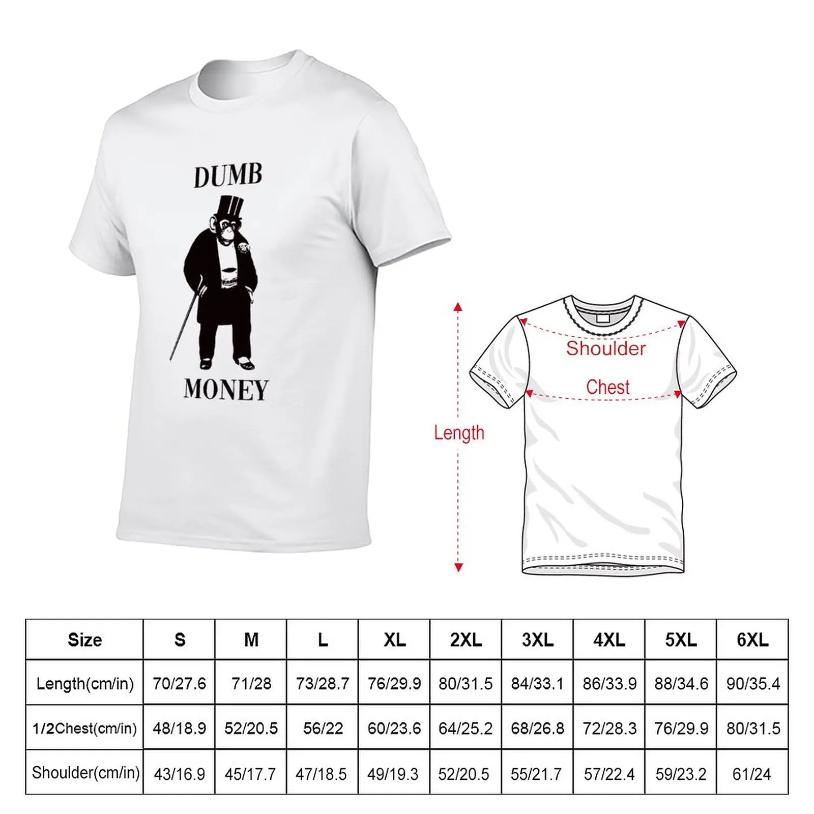 New Fancy Dumb Money T-Shirt korean fashion custom t shirts mens graphic t-shirts hip hop