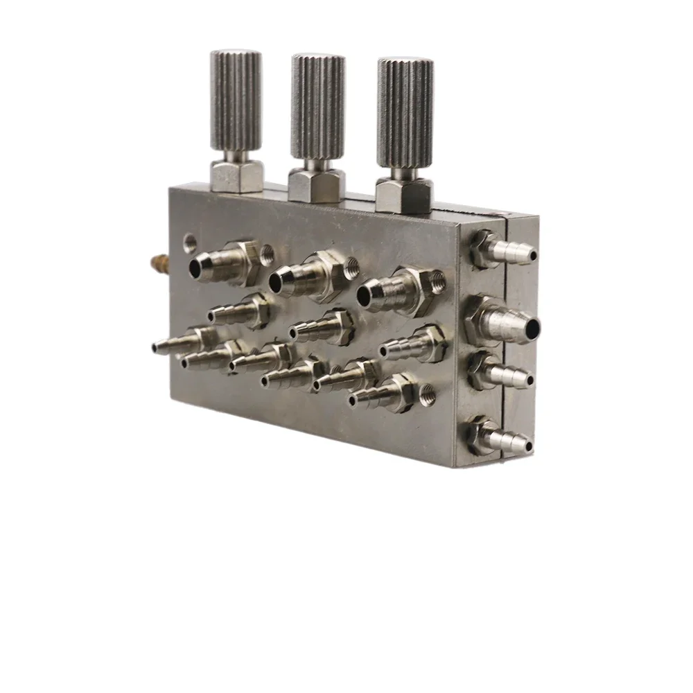 3-in-1 & 4-in-1 Dental Valve Control | Triple/Quadruple Diaphragm Membrane Valve for Dental Chair Air & Water Systems