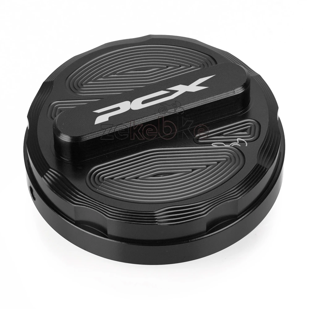 2026 PCX Motorcycle CNC Aluminum Accessories Fuel Tank Cover Petrol Box Cap For Honda PCX 125 150 160 200 EV HP MPG PCX160-CBS