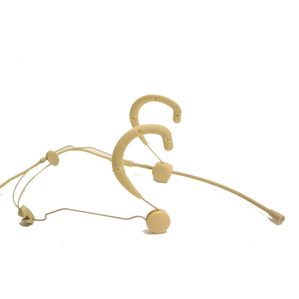 

Beta53 Beige Headworn Microphones For Shure ULXD14 SLX14 GLX Wireless Bodypack Transmitter 4Pin TA4F Sennheiser AKG 3Pin MiPro