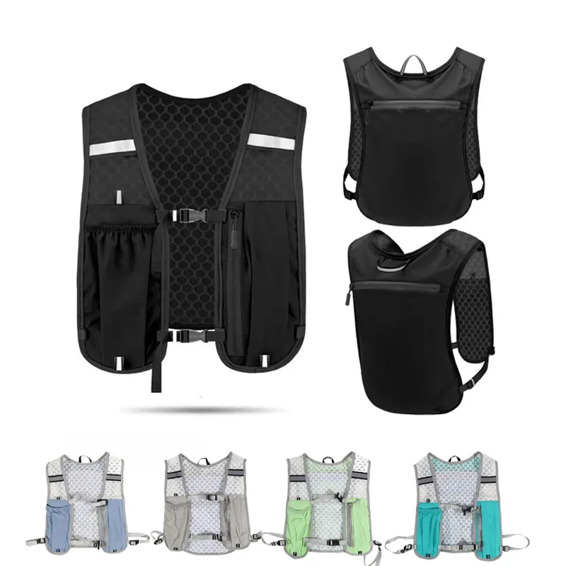 

Running Hydrating Vest Backpack Ultralight Hydration Jogging Vest Men Breathable Marathon Bicycle Bag Water Bottle 500ML