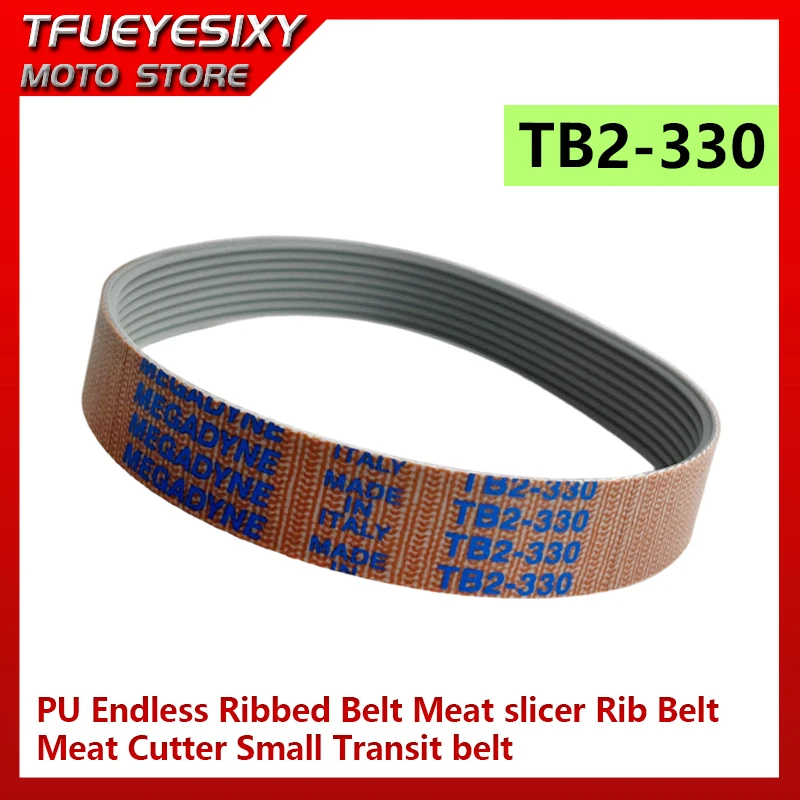 TB2-330 PU Endless ribbed belt Meat slicer Rib Belt,Meat Cutter driven belt Small Transit belt,1pcs price