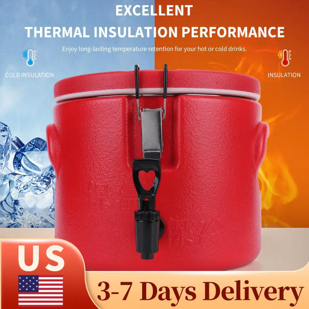 

Термос-диспенсер для горячих и холодных напитков с крышкой, портативный контейнер для холодных и горячих напитков, 15 л, для фуршетов/отелей/ресторанов