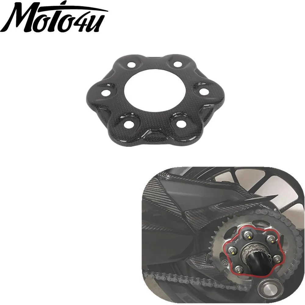 

For Panigale V4 V4S V4R 2018 2019 2020 2021 2022 2023 2024 Carbon Fiber Motorcycle Rear Crankset Sprocket Cover Cap