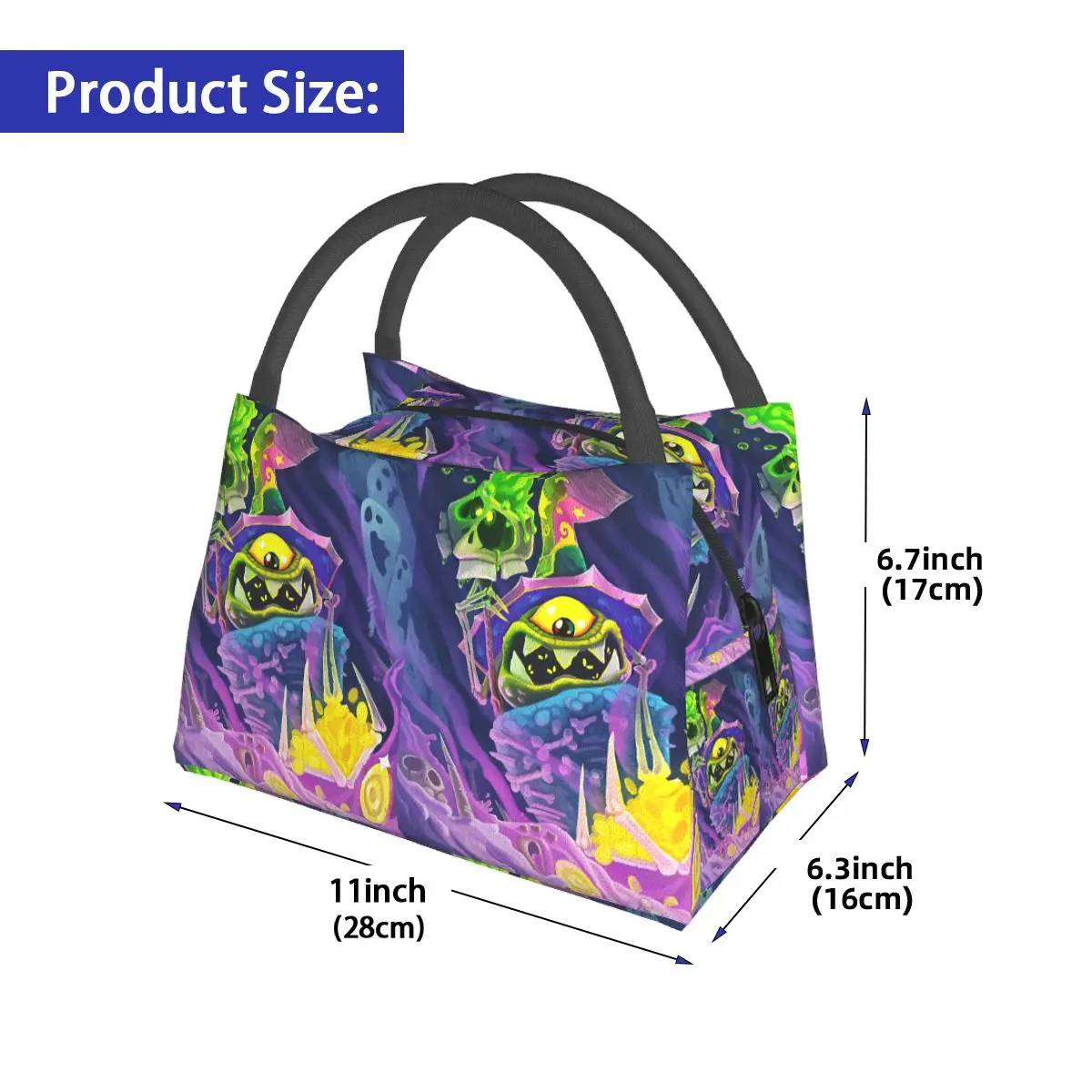 Cartoon Games Rayman Legends Insulated Lunch Bag for School Picnic Storage Food Boxes Container Cooler Thermal Lunch Box Tote