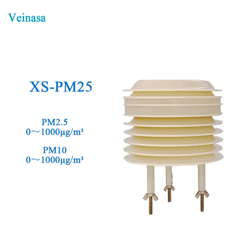 2026 Veinasa XS-PM25 Outdoor Temperature Humidity Atmospheric Pressure Air Quality Monitoring PM2.5 PM10 Louver Box Meteorology