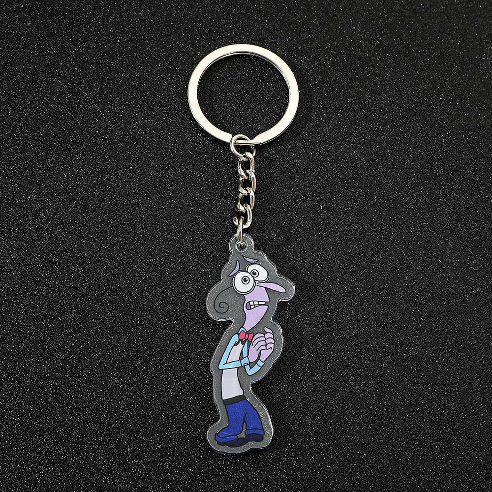 Disney Cartoon Anime Inside Out 2 Keychain Cute Cartoon Figure Pendant Backpack Travel Accessories Handmade Pendant Keychain