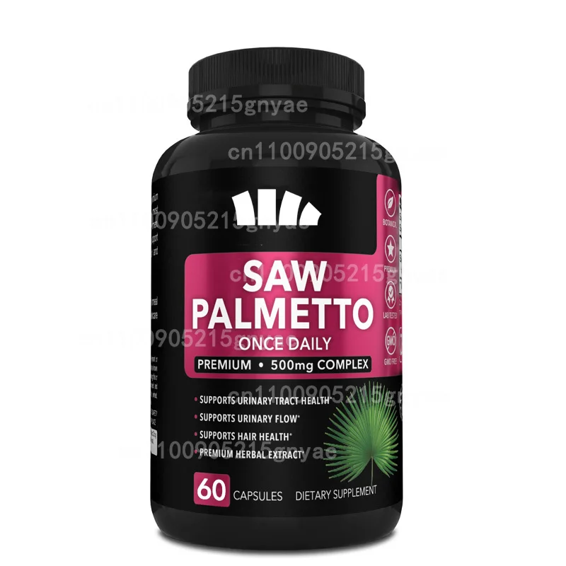 

Saw Palmetto Men's Gummies | Used for Hair Health and Male Baldness | 60 Raspberry Vegetarian Men's Hair Gel