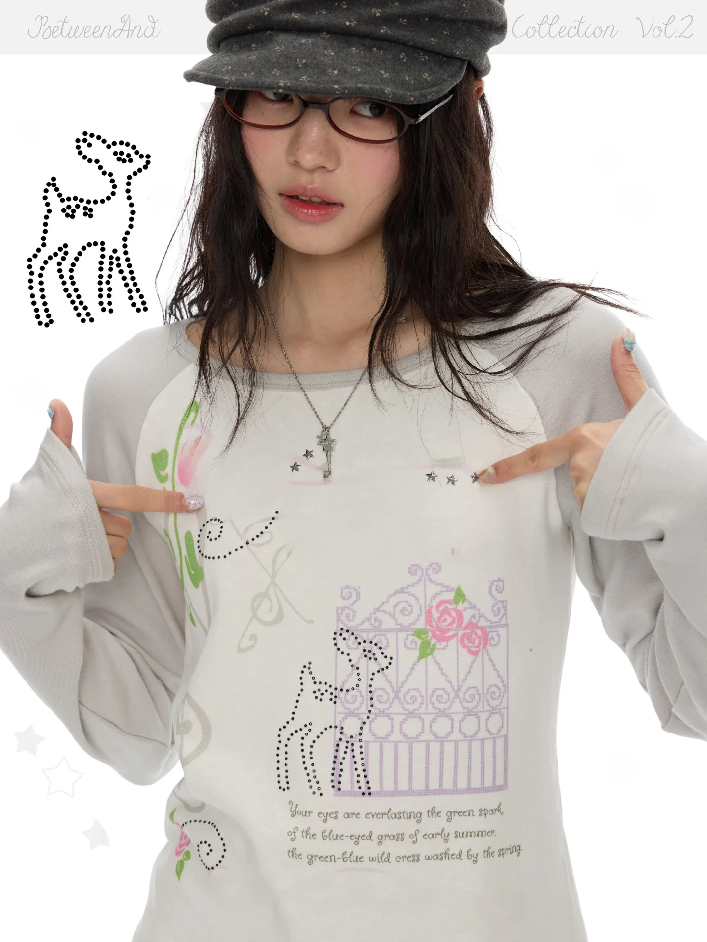 Women's Long Sleeve T-Shirt Shoulder Insert Design Casual Style Bamboo Fiber Polyester Nylon Spandex Blend Printed Rose Pattern