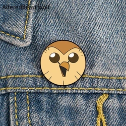 Hooty owl house Printed Pin Custom Funny spille Shirt risvolto Bag Cute Badge Cartoon Cute Jewelry Gift for Lover Girl Friends