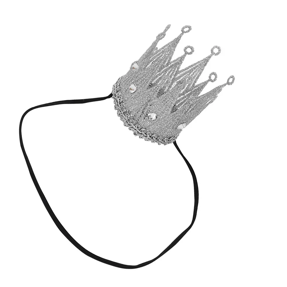 

Children Tiara Headwear Elastic Comfortable Baby Photography Party Baptism Infant Crown Hair Accessories Fabric Headband