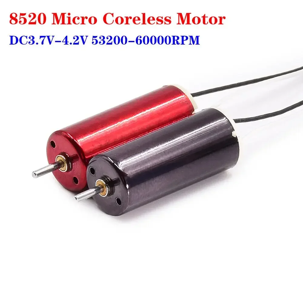 1PC Mini 8.5mm*20mm 8520 Coreless Motor DC 3V 3.7V 53200RPM High Speed Strong Magnet for RC Drone Quadcopter Aircraft UAV Toy