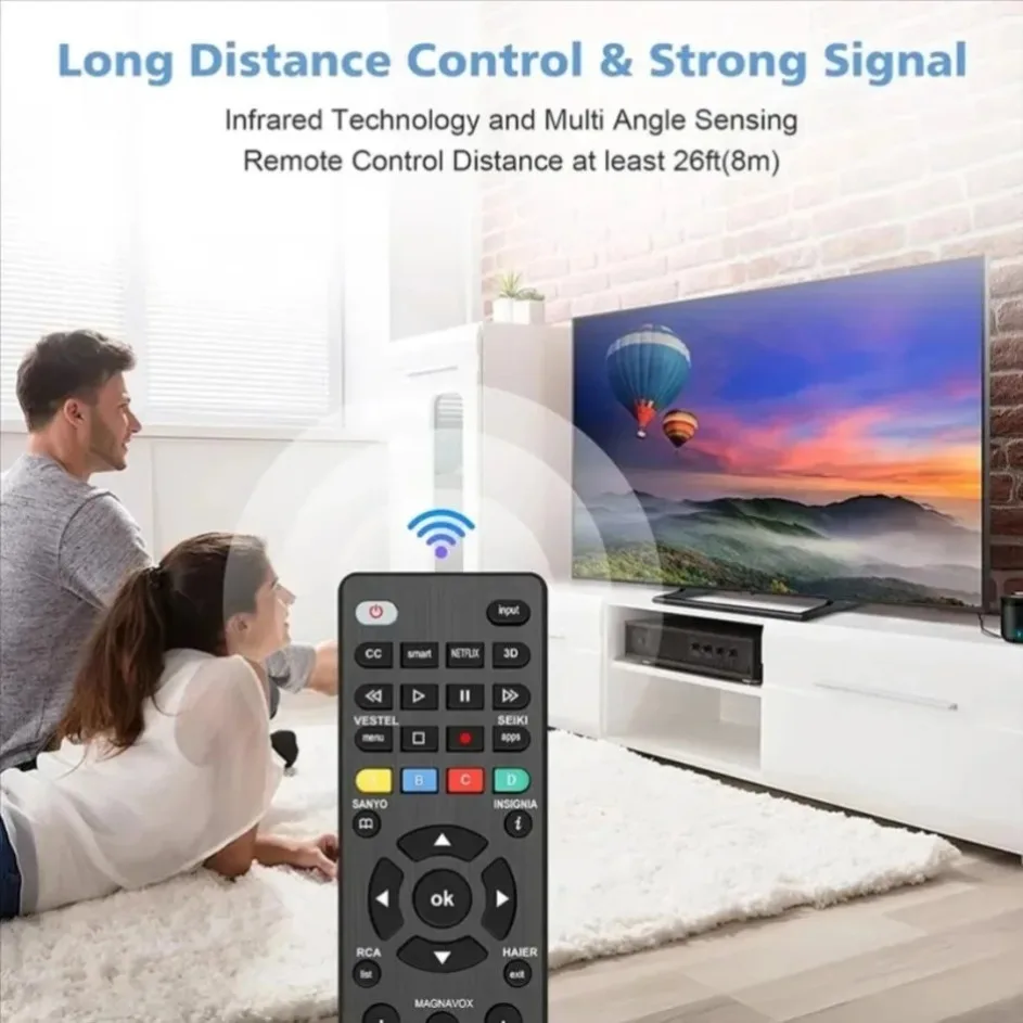 2025 Universal Remote Control for Samsung LG Vizio TCL Sony Insignia Sharp Philips Panasonic JVC Hisense Toshiba Sanyo Seiki TV