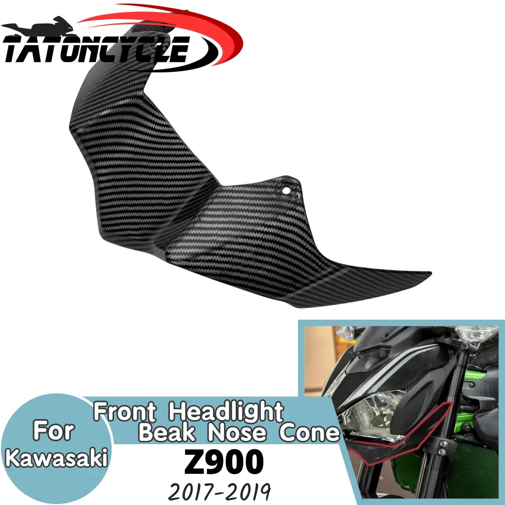 

For Kawasaki Z900/ZR900F Front Headlight Lower Beak Nose 2017-2019 Motorcycle Extension Extender Fairing Beak Cowl Accessories