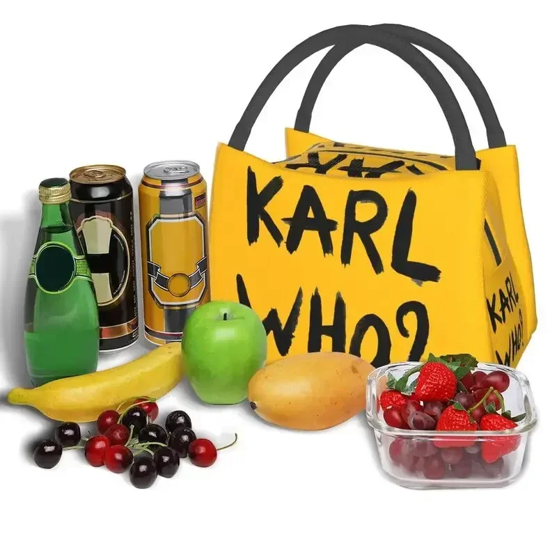 Karl Who Insulated Lunch Bags for Work Office Resuable Thermal Cooler Lunch Box Women handbags  bags for women