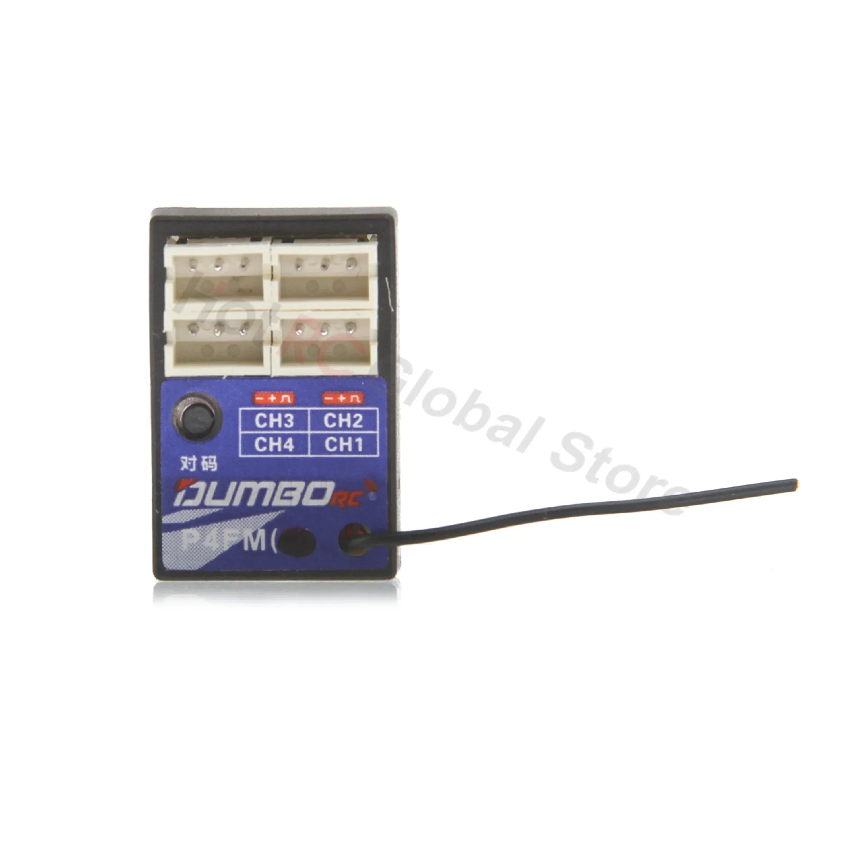 DUMBORC P6DC P10F P4FMG P6FG Mini 4CH 6CH 10CH 10 Channel Gyro Receiver Voltage Return for X4 X6 DDF-350 Transmitter RC Car Boat