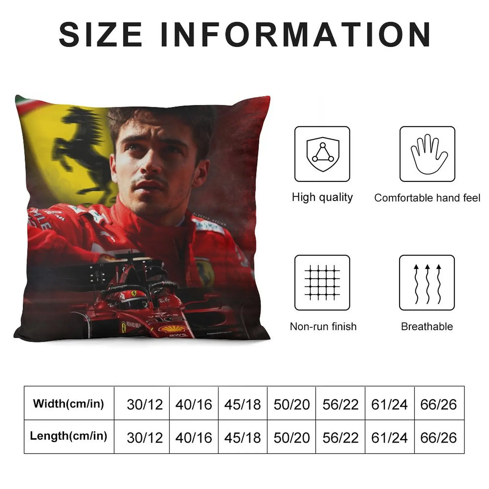 Charles Leclerc F1 2022 Throw Pillow Sofa Covers home decor items Pillows Aesthetic pillow